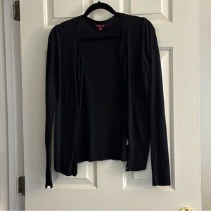 Long Sleeve Black Button Down Cardigan